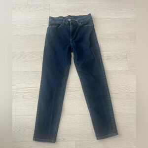 Mott & Bow Mom  Slim Fit Jeans Dark Blue Stretch Denim Size 27 x 28